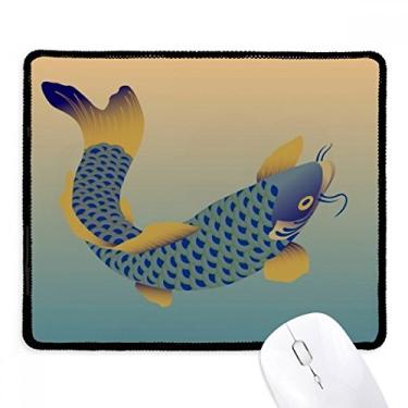 Imagem de Mousepad Painting Culture Blue Fish Tapete de borracha para jogos