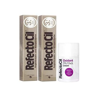 Imagem de Kit Refectocil 2 Tinta + 1 Oxidante Creme N°3.1 Castanho Claro