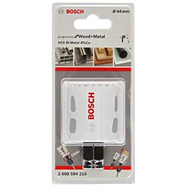 Imagem de Bosch Progressor Serra Copo para Madeira e Metal com Encaixe Rápido, Branco/Preto, 44 mm