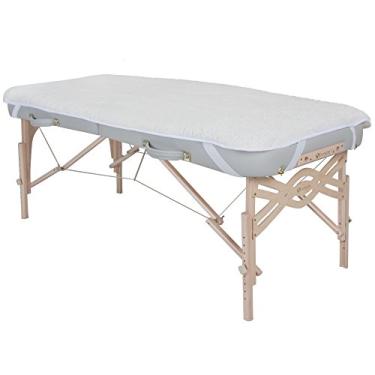 Imagem de EARTHLITE Almofadas de lã para mesa de massagem – diferentes estilos e conjuntos – Cubra sua mesa de massagem e seus pés de rosto em lã aconchegante e quente