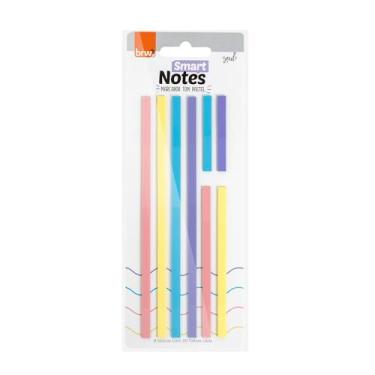 Imagem de Bloco Marcador Pagina Adesivo Marca Texto Pastel 8Blocos 20F Blister 109958