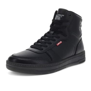 Imagem de Levi's Drive Hi T nis masculino casual de couro sint tico vegano, Preto monocrom tico, 8