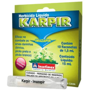 Imagem de Mata Mato Karpir 15ml Concentrado Herbicida Seletivo Faz 10l