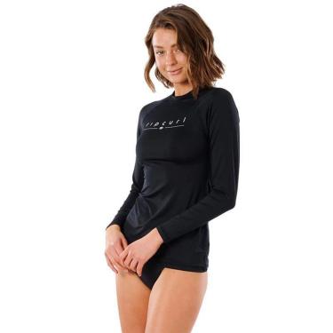 Imagem de Camiseta de Lycra Rip Curl Golden Rays Black-Unissex