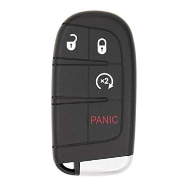 Imagem de Keyless2Go Chave inteligente de substituição para controle remoto de proximidade de 4 botões para Jeep Compass M3N-40821302 68250337 AB