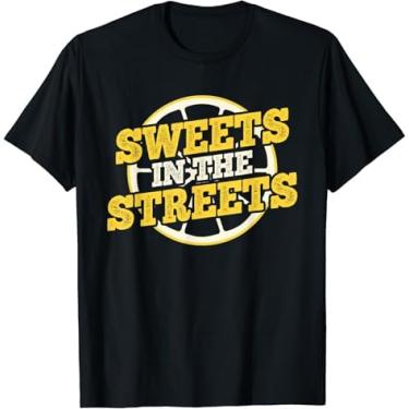 Imagem de Camiseta engraçada Sweets in The Streets Lemon Sell Lemonade Stand Boss, Preto, 3G