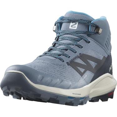 Imagem de Salomon Outpulse Mid GTX Tênis de caminhada masculino, Azul chinês/carbono/rocha lunar, 45