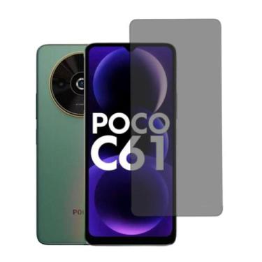 Imagem de Pelicula Privacidade Vidro 3D Compatível Com Xiaomi Poco C61 - DB