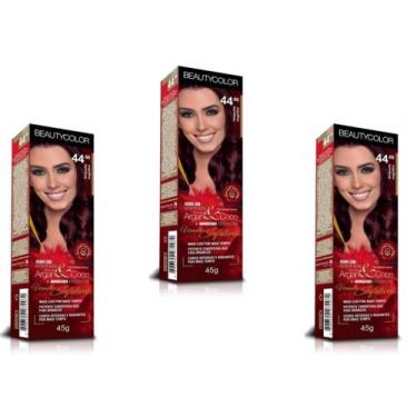Imagem de TINTURA BEAUTY COLOR CREME ARGAN COLORS 03x96.44 RUIVO CLARO INDECIFRA