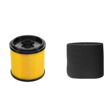 Imagem de 1 CONJUNTO Ruiqiwei VCFS 3701 Cartucho de filtro HEPA para aspirador de pó, VFF51, filtro molhado de espuma, compatível com aspiradores secos e úmidos Vacmaster 5-20 galões