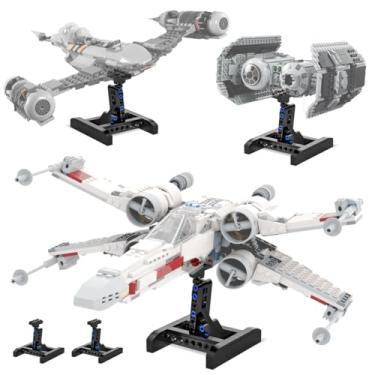 Imagem de Mocellence Display Stand for Lego X Wing (2 Pack), Upgraded Stand for Lego N-1, TIE Bomber, Fighter 75301 75325 75347 75333 75346 60226, Gift for Kids and Fans (52 Pieces)