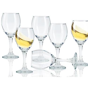 Imagem de Mini taças de vinho com haste, copos cordiais, taças de vinho do porto, copos de limoncello 85 g (conjunto de 6)