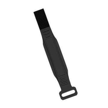 Imagem de harayaa Faixa patelar de silicone, joelheira respirável, faixa estabilizadora de patela para treinamento de vôlei, tênis e basquete, Preto