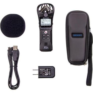 Imagem de Gravador Digital Portátil Zoom H1N-Vp Com Cabo Usb, Case