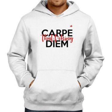Imagem de Moletom Carpe that fucking Diem - Foca na Moda, Branco, P