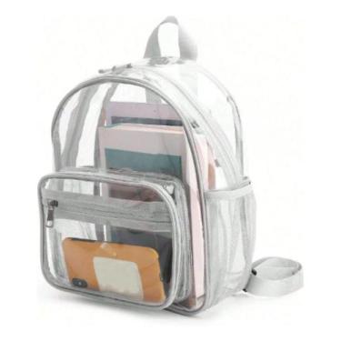 Imagem de Mochila Pequena Transparente Trabalho Passeio Moda Coreana Estilosa La