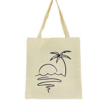 Imagem de Bolsa Ecobag  100% algodão Estampa PÔR DO SOL - CARIOCA MAIS