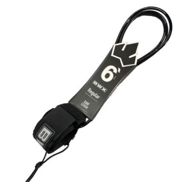 Imagem de Leash Strep Cordinha Prancha Surf Banana Wax Regular 6' 6ft, Preto