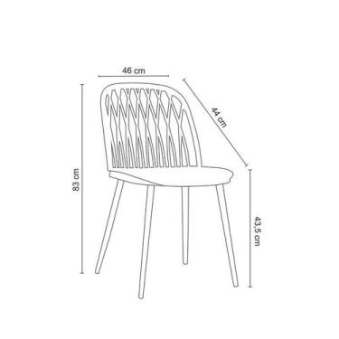 Imagem de Kit 4 Cadeiras Jnatar Ariane Nude Polipropileno - Rivatti