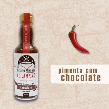 Imagem de Kit com 3 unidades, Molho De Pimenta Com Chocolate 60 ml - Casa Do Lam
