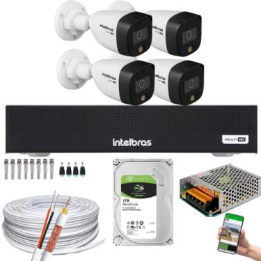 Imagem de Kit 4 Câmeras de Segurança VHD 1220 B Full Color Full HD 1080p DVR Int