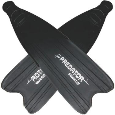 Imagem de Nadadeira PREDATOR PRETA SEASUB Profissional Pala Longa Mergulho Pé De