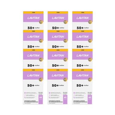Imagem de Kit 12x Vitamina Lavitan 50+ Mulher 60 Comprimidos - CIMED