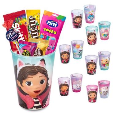 Imagem de Kit 6 Copos Casa Mágica da Gabby Festa Infantil Decoração Lembrancinha