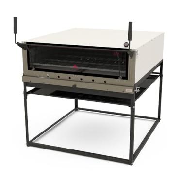 Imagem de Forno Refratário Industrial a Gás Com Cavalete PRP-1500 G2 Progás - Aço c/Pintura Epóxi Gás GLP - Botijão