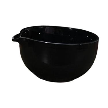 Imagem de Bothyi Matcha Bowls artesanal de 560ml Cerimônia de chá tradicional Minante de mingau de salada Matcha Mixing Bowl for Friends Tea Lovers Beginner, Preto