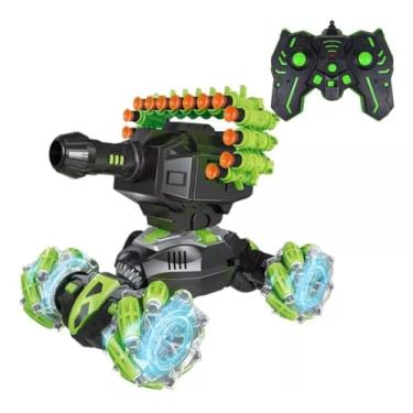 Imagem de Carro de Controle Remoto 4x4 Off Road, Lança Dardos, Rodas com LED