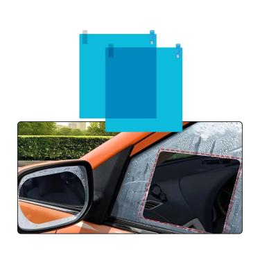 Imagem de Par Película Retrovisor Caminhão Carro Anti Embaçante Chuva
