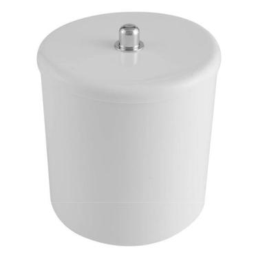 Imagem de Cesto Multiuso C/tampa Diam 20x25cm - Branco - ASTRA