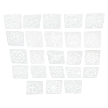 Imagem de Conjunto de Ferramentas de Costura Bordadas Pp Foscas Pp, 23pcs Modelo de Régua de Acolchoado para Bordados, Desenho, Acolchoar Medidas e Governantes