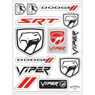 Imagem de Adesivo Dodge Viper Sneaky Pete com 13 adesivos | Vinil destacável | Uso interno e externo | Feito nos EUA |