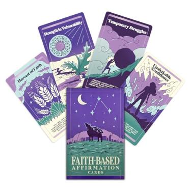 Imagem de PURPLE CANYON Cartões de Afirmação Baseados na Fé – Escrituras Diárias e Cartões de Oração com Versículos da Bíblia | Presentes Cristãos para Incentivo e Inspiração Feminina | Baralho de 52 Cartas