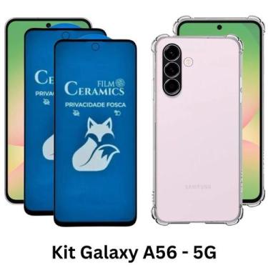 Imagem de 2UN Película 9D Fosca Privativa  para Samsung Galaxy A56 5G + Capinha 