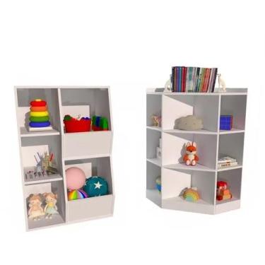 Imagem de Organizador De Brinquedos Jade B3 100% Mdf (infantil Quarto)