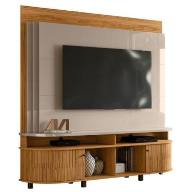 Imagem de Estante Painel de TV 65 Pol 183cm Ramona M01 Fendi/Naturale - Mpozenat