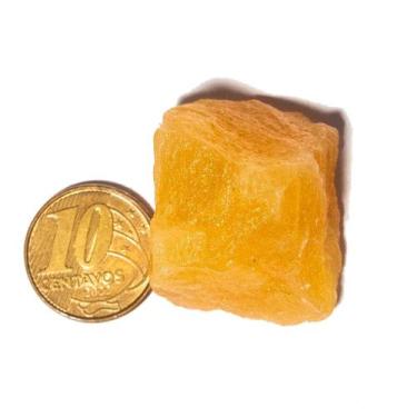 Imagem de 01 Calcita Mexicana Pedra Natural Média 35mm 25 a 50g - CristaisdeCurv