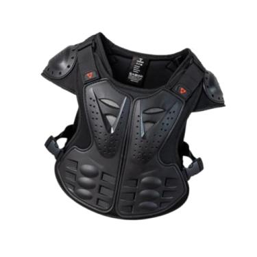 Imagem de simhoa Colete de motocicleta, proteção corporal, proteção de ombro, anti-queda, leve, colete de peito, protetor de costas para motocross, para atividades ao, Preto