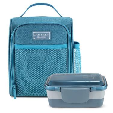 Imagem de Kit Bolsa Térmica E Pote De Marmita 2 Andares Concept Azul