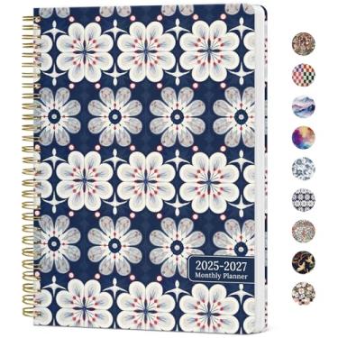 Imagem de Agenda mensal 2025-2027, calendário mensal de 2 anos 2025-2027, julho de 2025 a junho de 2027, 17,8 cm x 25,4 cm, agenda mensal de 65 a 27, perfeita para planejamento de casa e escritório escolar