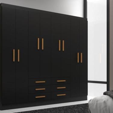 Imagem de Móveis para Quarto Guarda-roupa 8 Portas Paris - Evidência Móveis