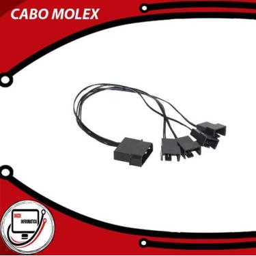 Imagem de Cabo molex 1 sata 4 saidas para cooler cm14