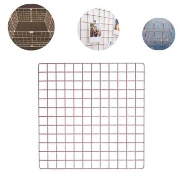 Imagem de Tela Aramada 60x60cm Mural Criativo Fotos Inspirações Mood Board Organ