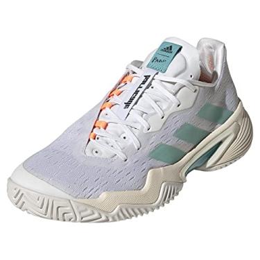 Imagem de adidas Tênis Barricade Clay masculino, Branco nuvem/branco nuvem/cinza órbita, 7