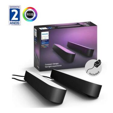 Imagem de Philips Hue Play Light Bar Doublepack Color Ambiance Smart, Preto