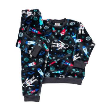 Imagem de Conjunto Fleece Bebê Peluciado Inverno Quentinho Infantil - Fofotinhos