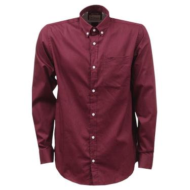 Imagem de Camisa Vinho Manga Longa Masculina Lisa TXC 38265
